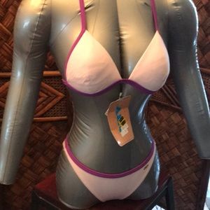 ORY pink/purple bikini. NWT. Size Sm-M. Top 32B